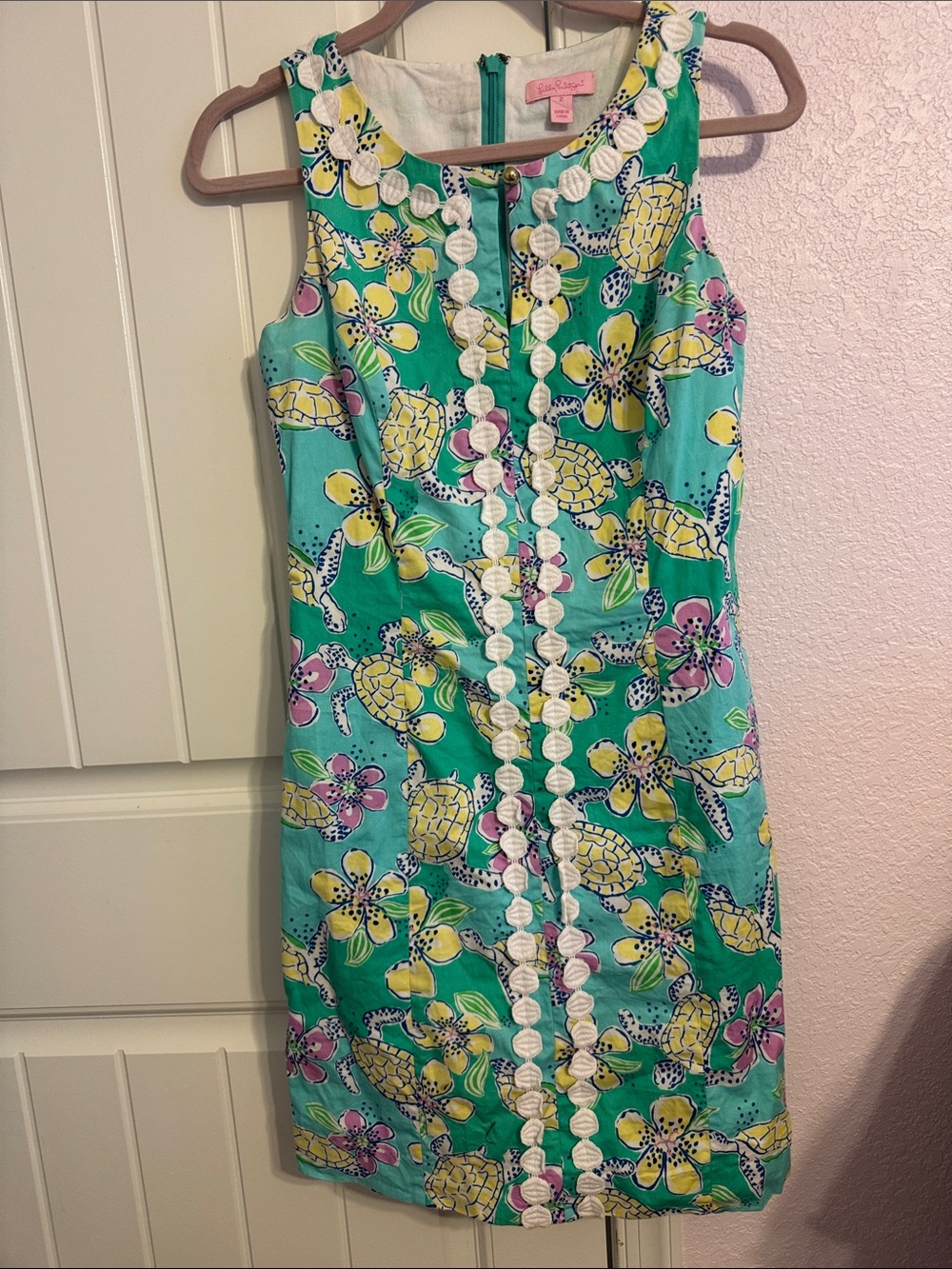 Lilly Pulitzer Green Floral Sheath Dress